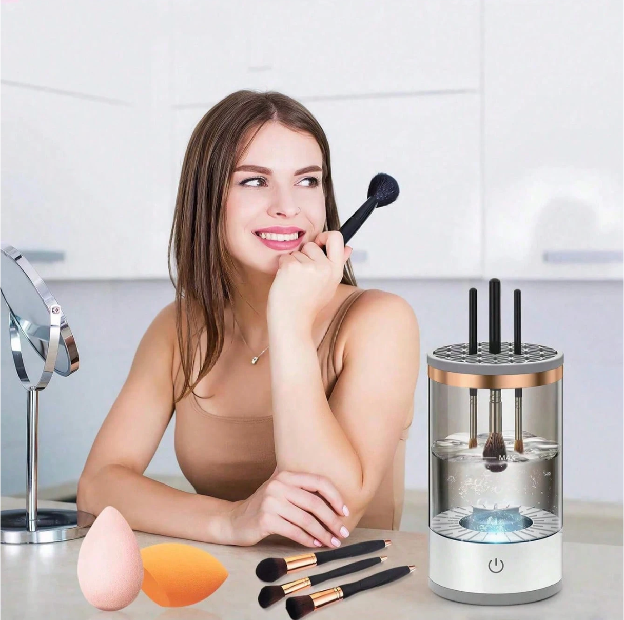 Limpiador de Brochas de Maquillaje