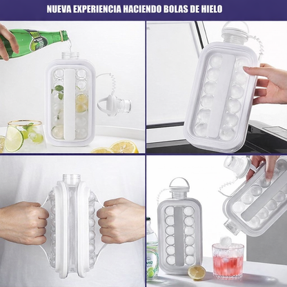 Bandeja para cubitos de hielo 2 en 1